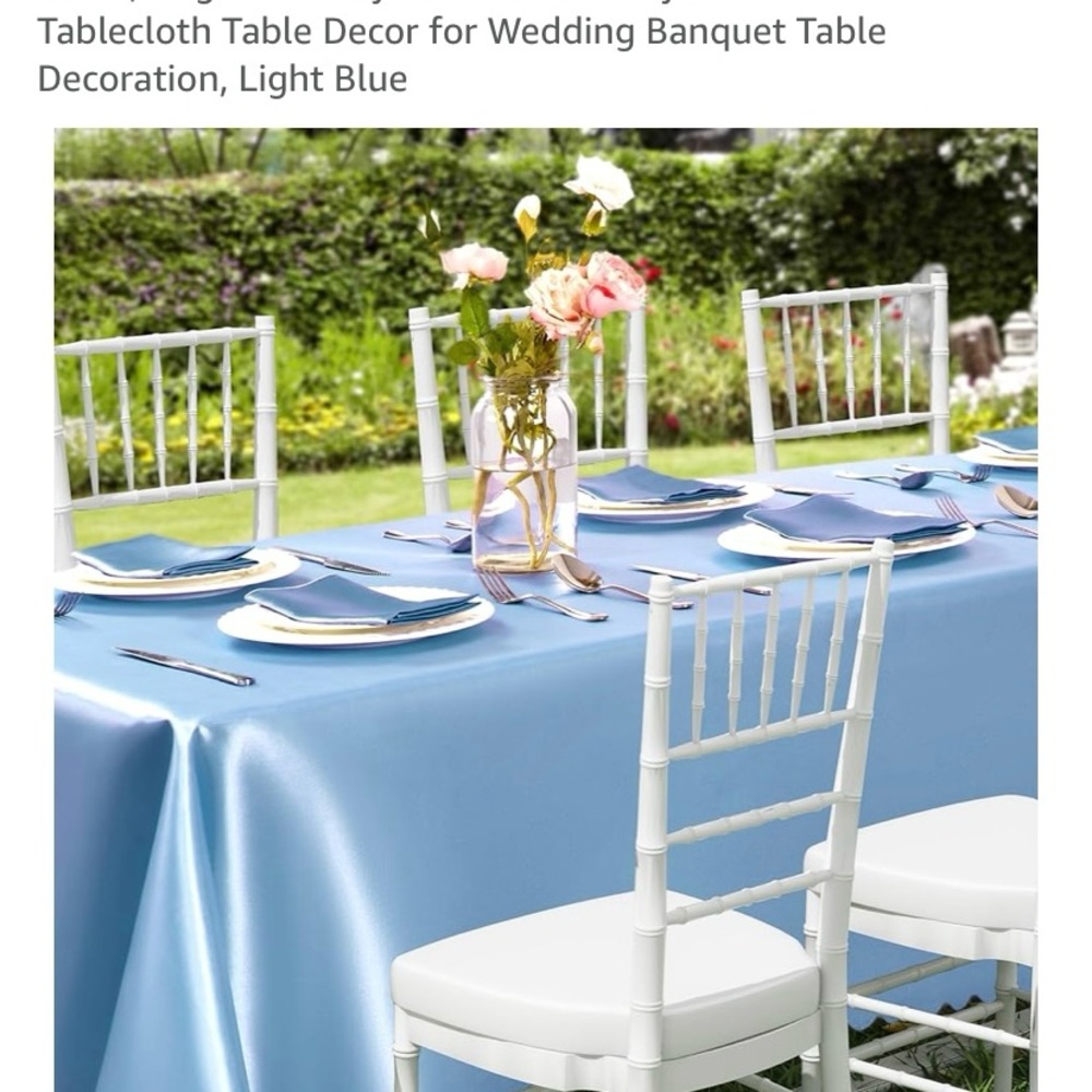 4 pack! Amazon Light Blue Disposable Tableware Set